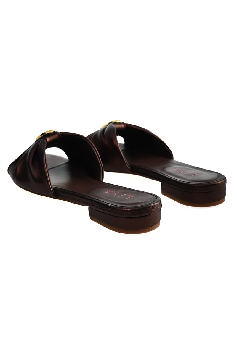 AMELIE COFFEE SLIPPERS
