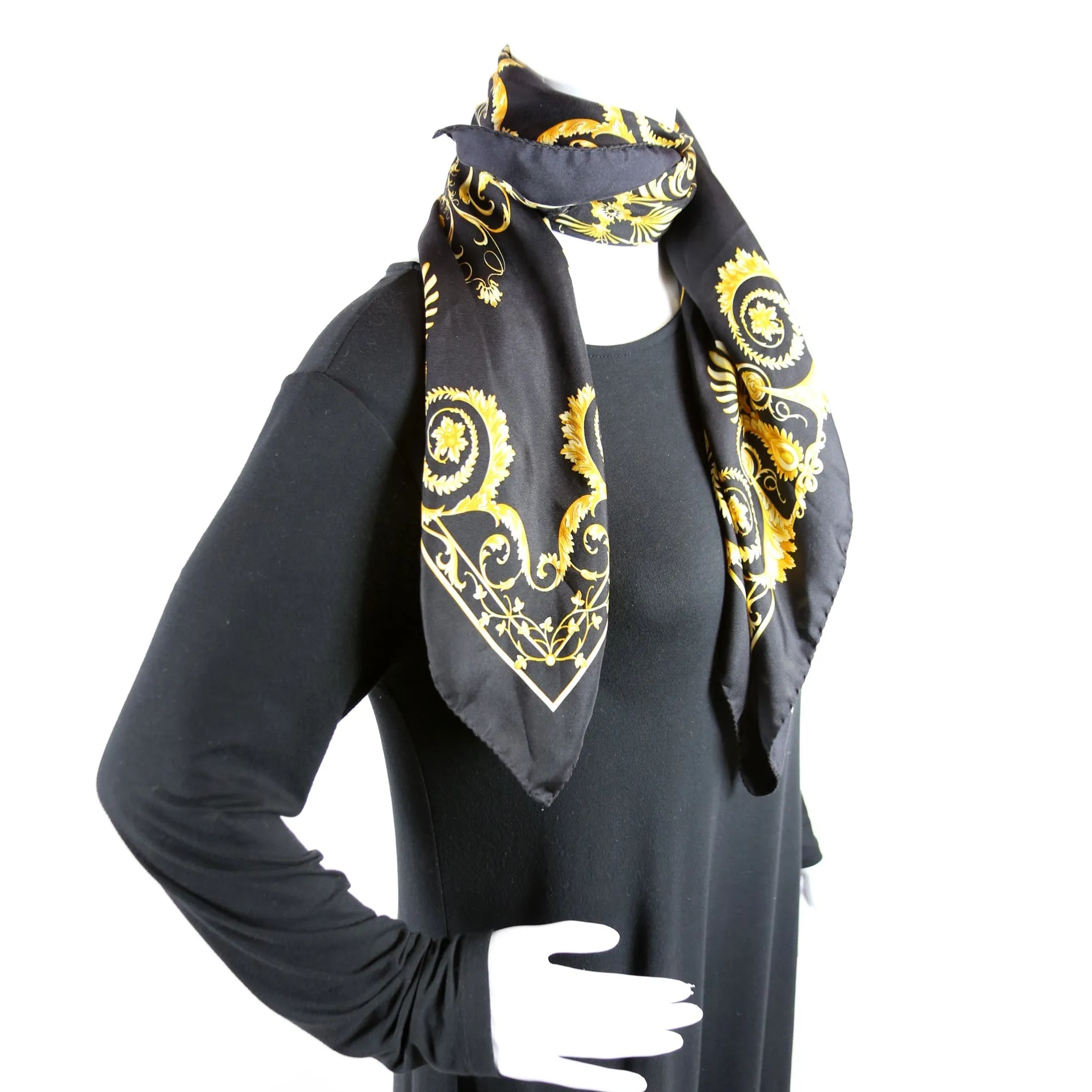 Barocco Square Silk Scarf
