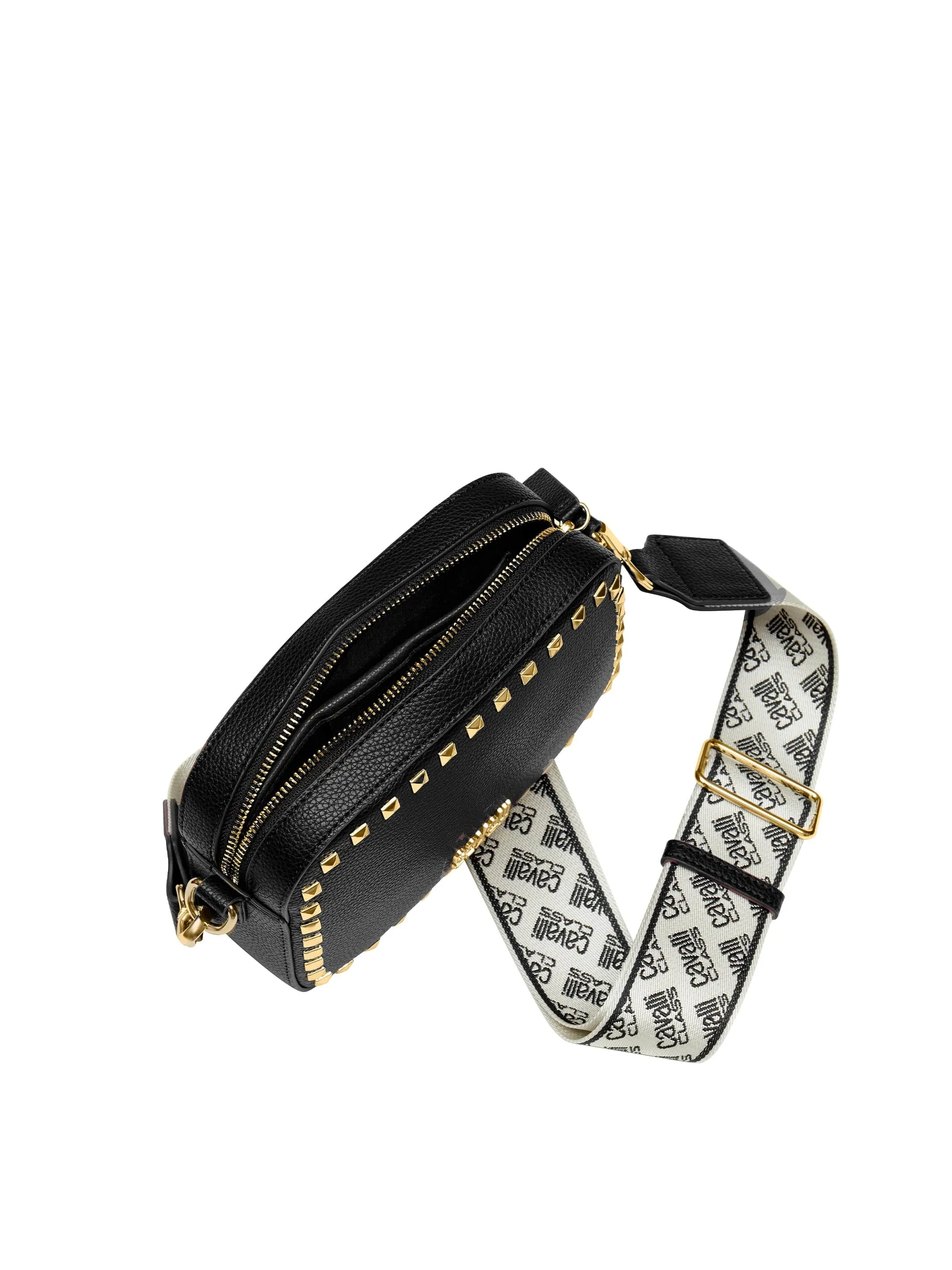 Cavalli Class ANCONA Black Small Square Crossbody bag