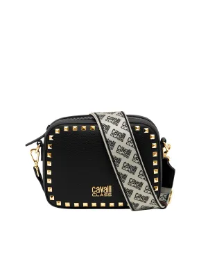 Cavalli Class ANCONA Black Small Square Crossbody bag