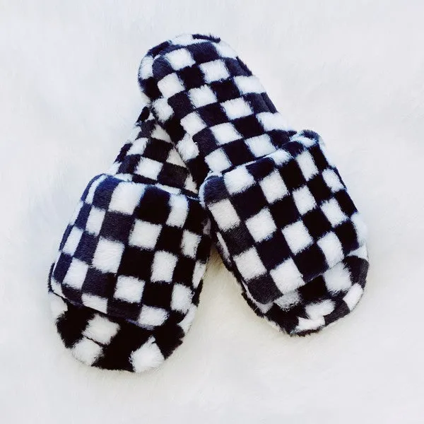 Checkered Slippers