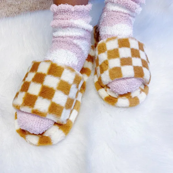Checkered Slippers