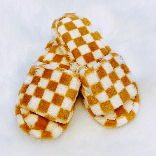 Checkered Slippers