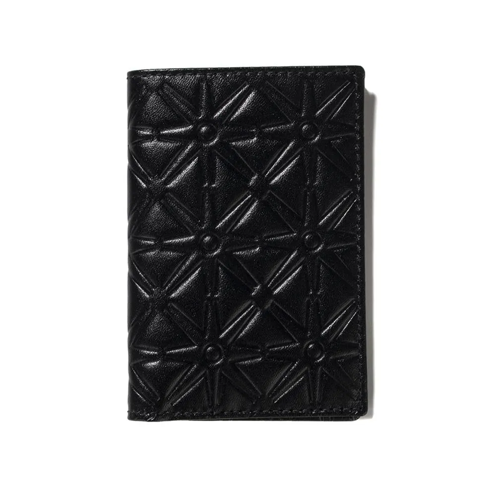 COMME des GARÇONS SA640E Embossed Leather Wallet / Black