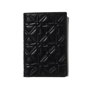 COMME des GARÇONS SA640E Embossed Leather Wallet / Black