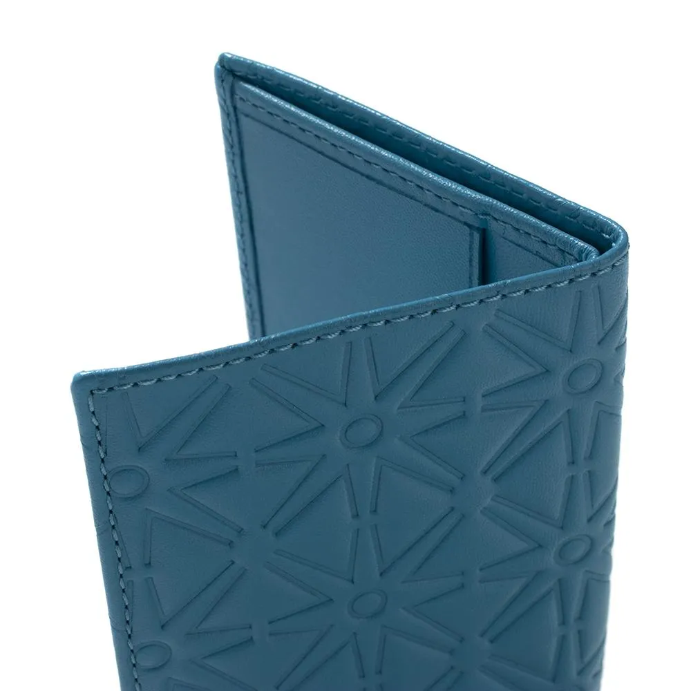 COMME des GARÇONS SA640E Embossed Leather Wallet / Blue