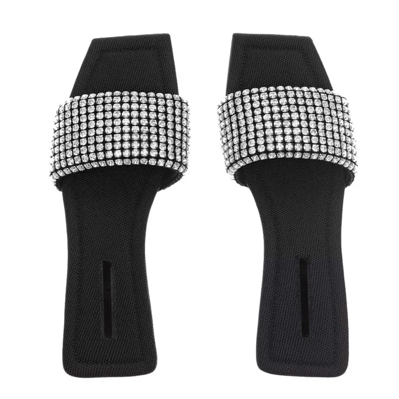 Diamond Fashion Square Toe Slippers for Women