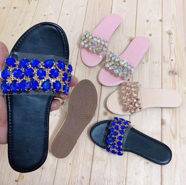 Fashion Rhinestone Women's Slippers