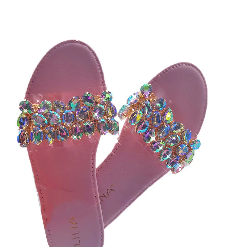 Fashion Rhinestone Women's Slippers