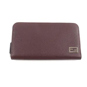 Fendi Baguette Zip Around Leather Wallet