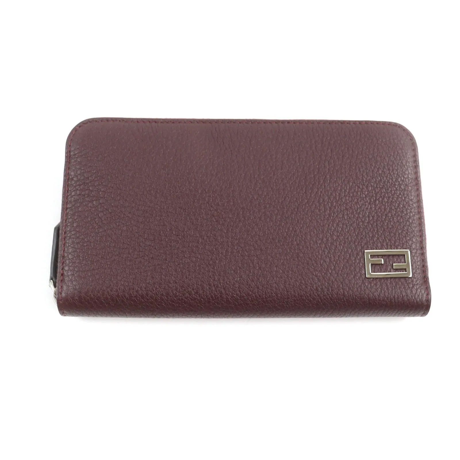 Fendi Baguette Zip Around Leather Wallet
