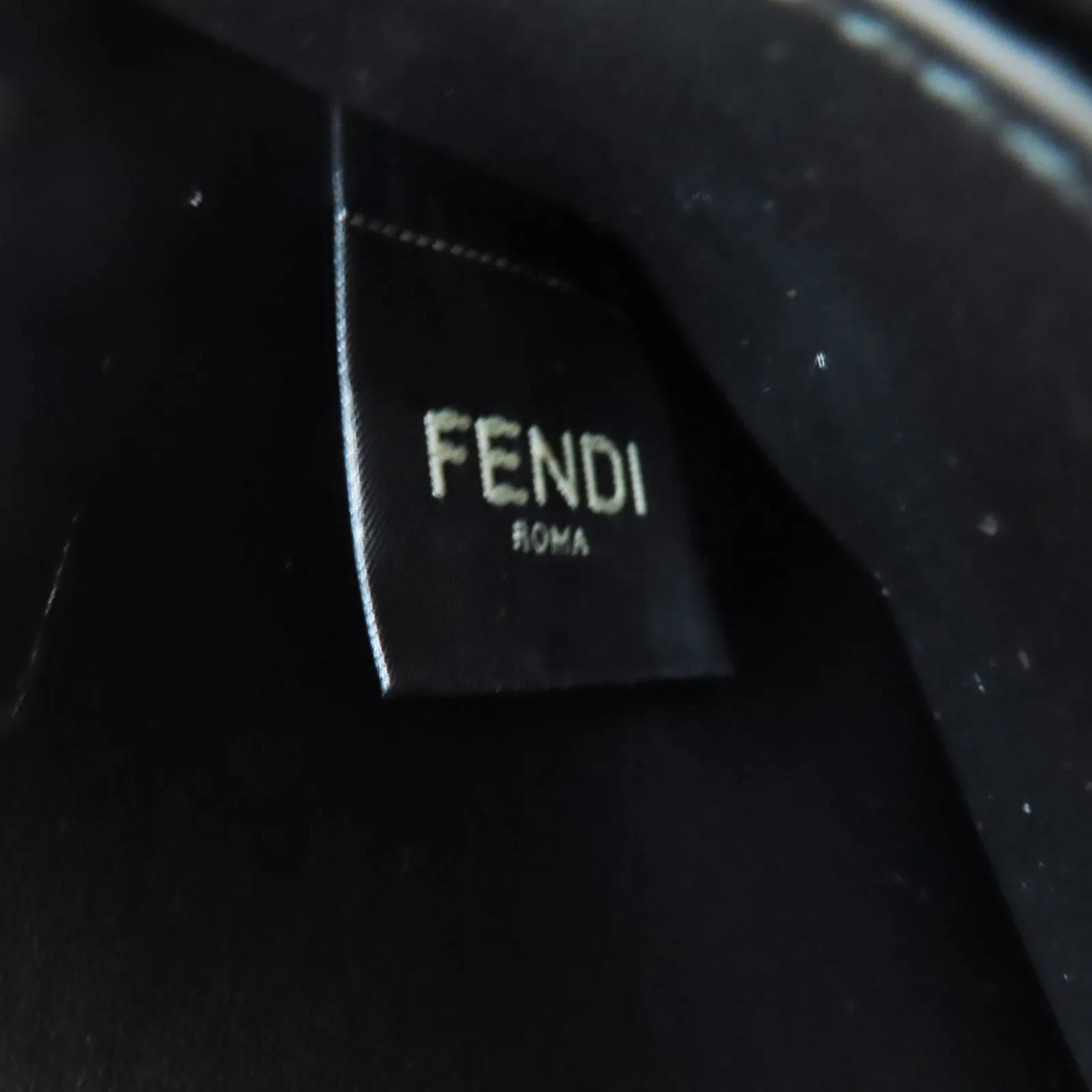 Fendi FF Logo Leather Bifold Wallet Black