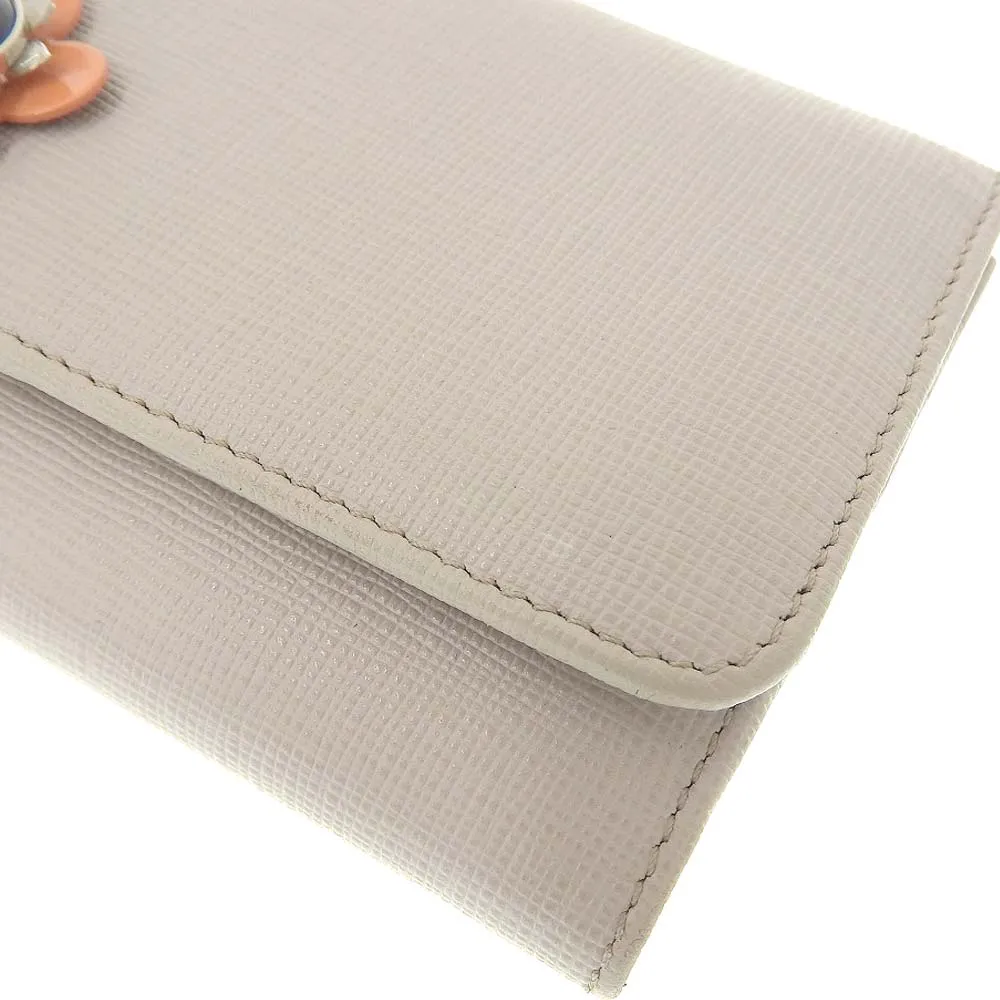 Fendi Leather Long Wallet Light Gray 8M0251 9PRFOY9G