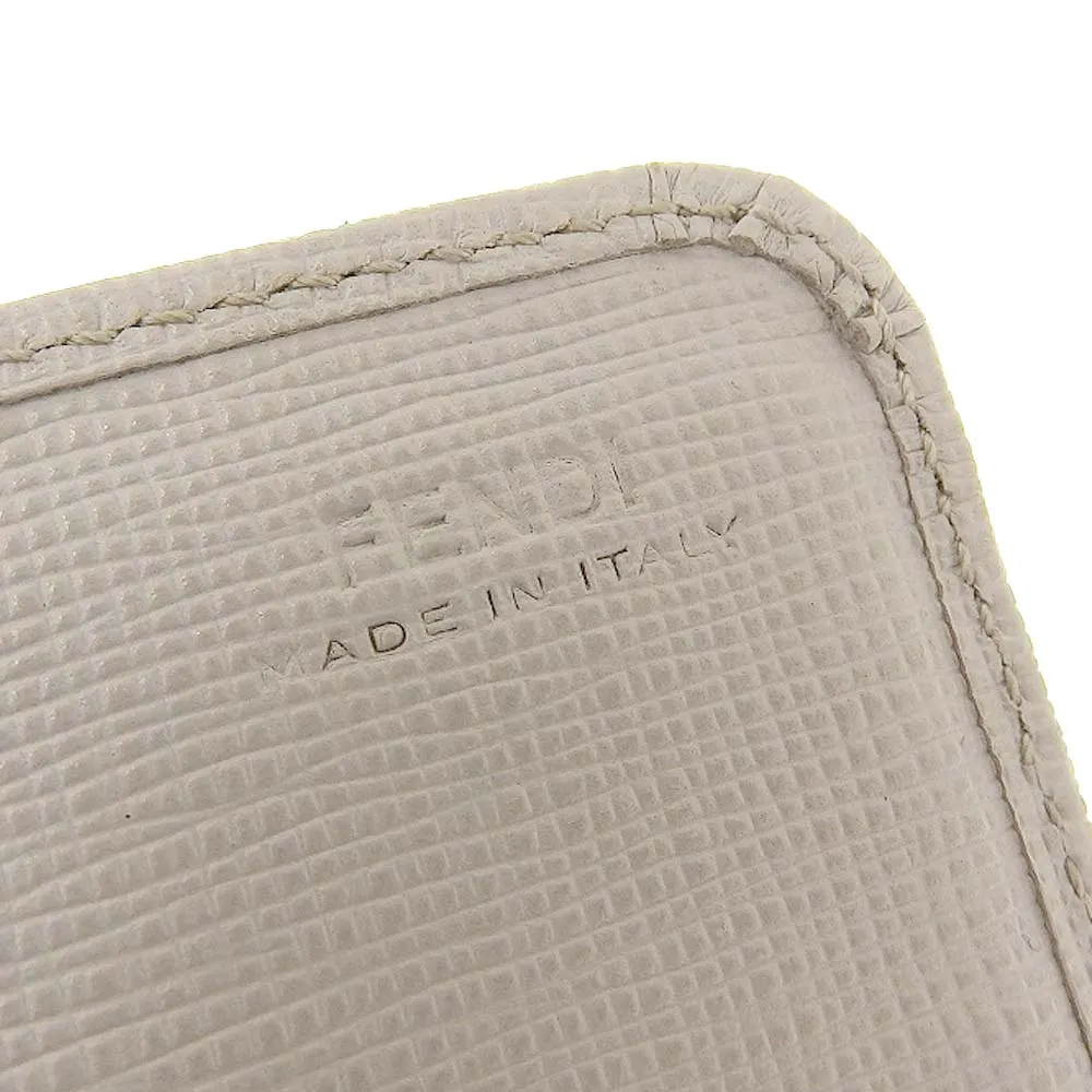 Fendi Leather Long Wallet Light Gray 8M0251 9PRFOY9G