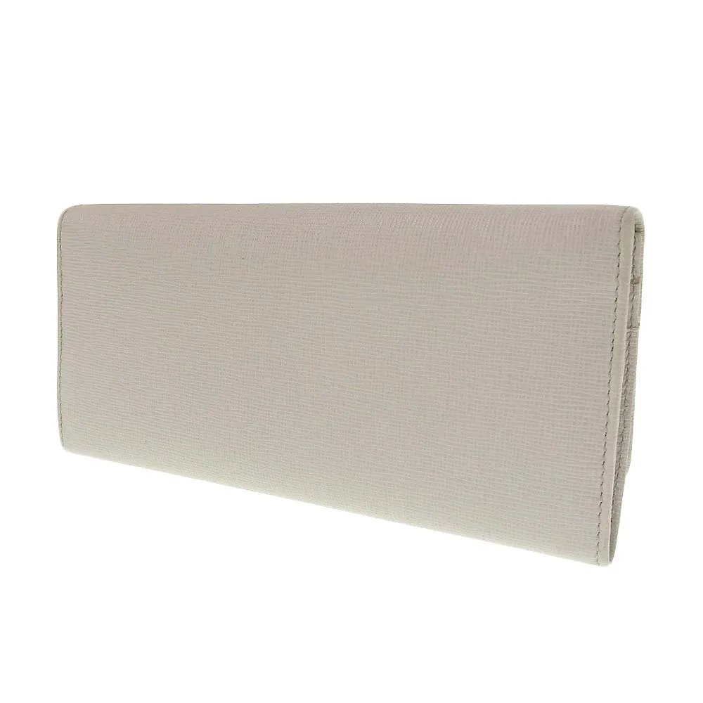 Fendi Leather Long Wallet Light Gray 8M0251 9PRFOY9G