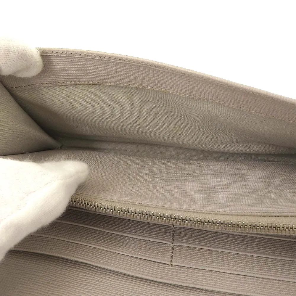 Fendi Leather Long Wallet Light Gray 8M0251 9PRFOY9G