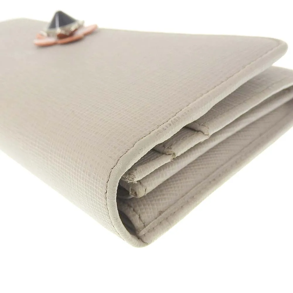Fendi Leather Long Wallet Light Gray 8M0251 9PRFOY9G