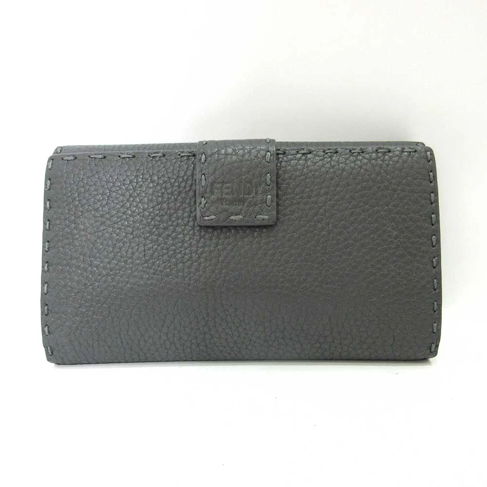 Fendi Leather Selleria Peekaboo Wallet