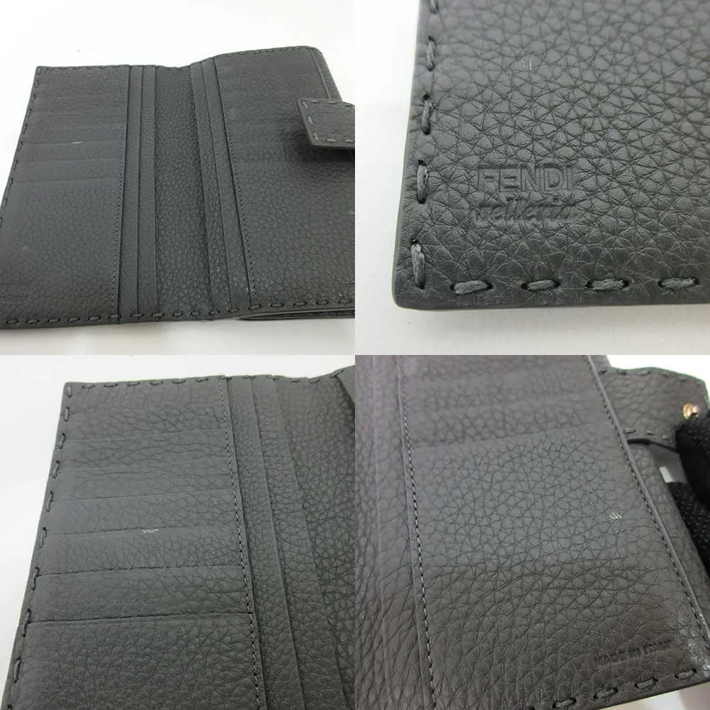 Fendi Leather Selleria Peekaboo Wallet
