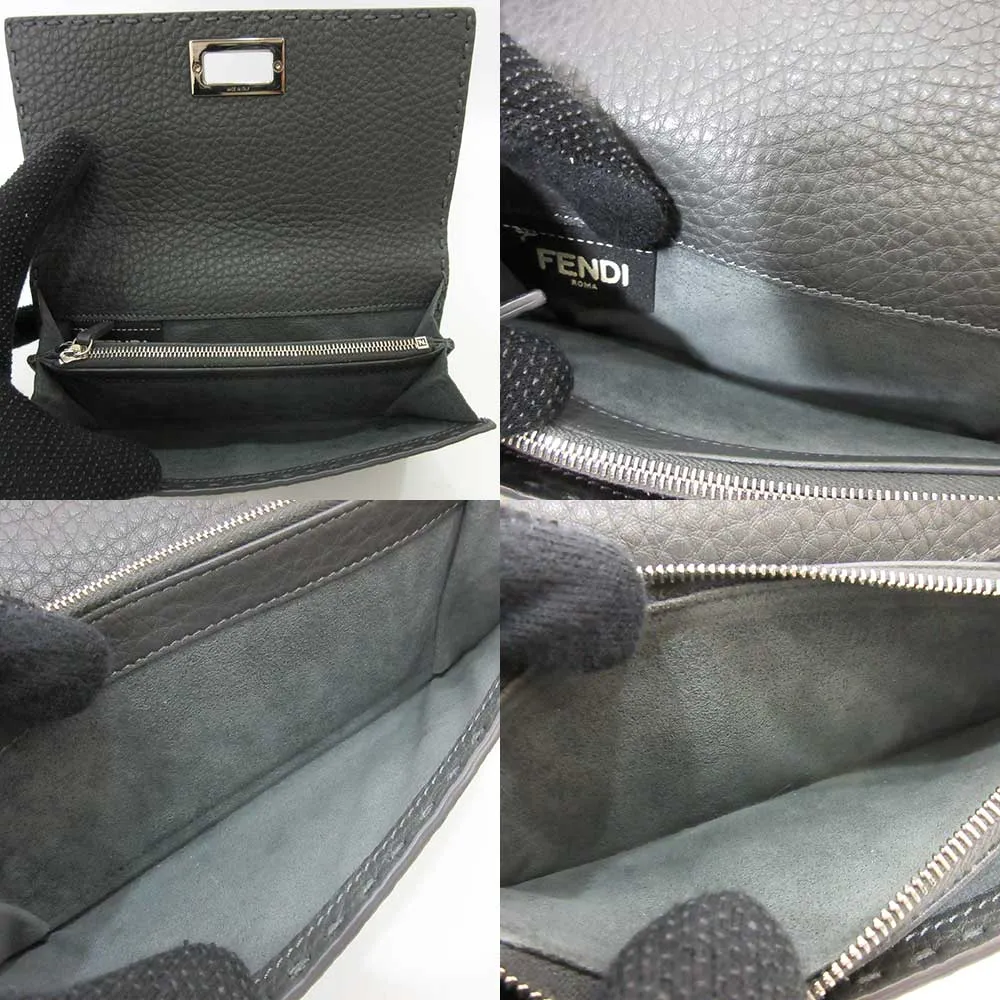 Fendi Leather Selleria Peekaboo Wallet