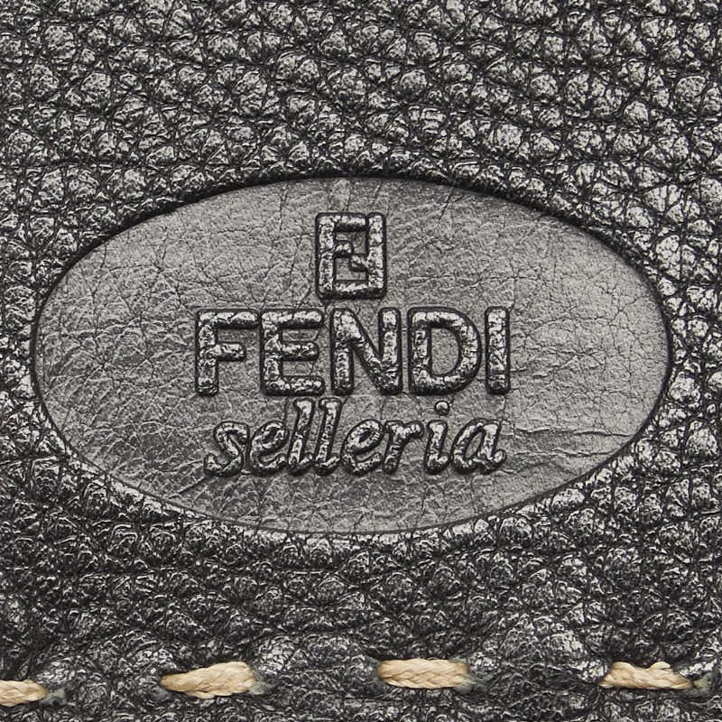 Fendi Leather Selleria Stitch Long Wallet