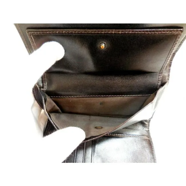 Fendi Tobacco Zucca Print Zucchino Trifold Wallet
