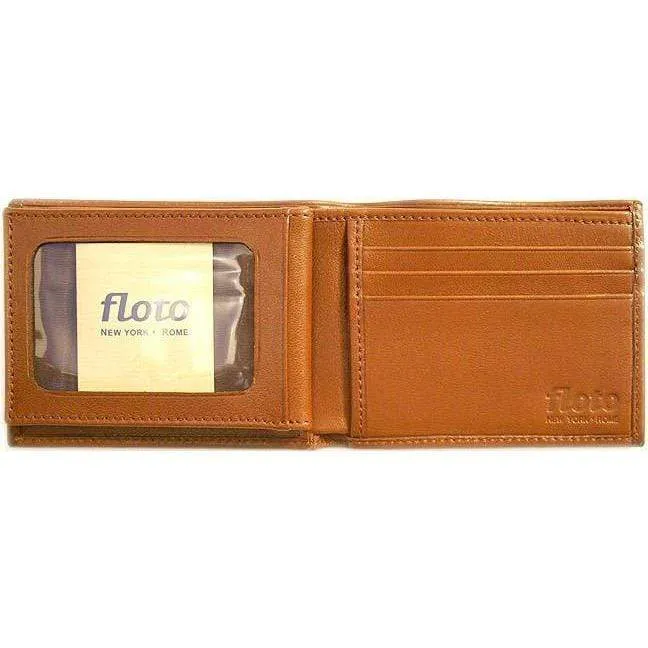 Floto Leather Firenze Double Billfold I.D. Wallet