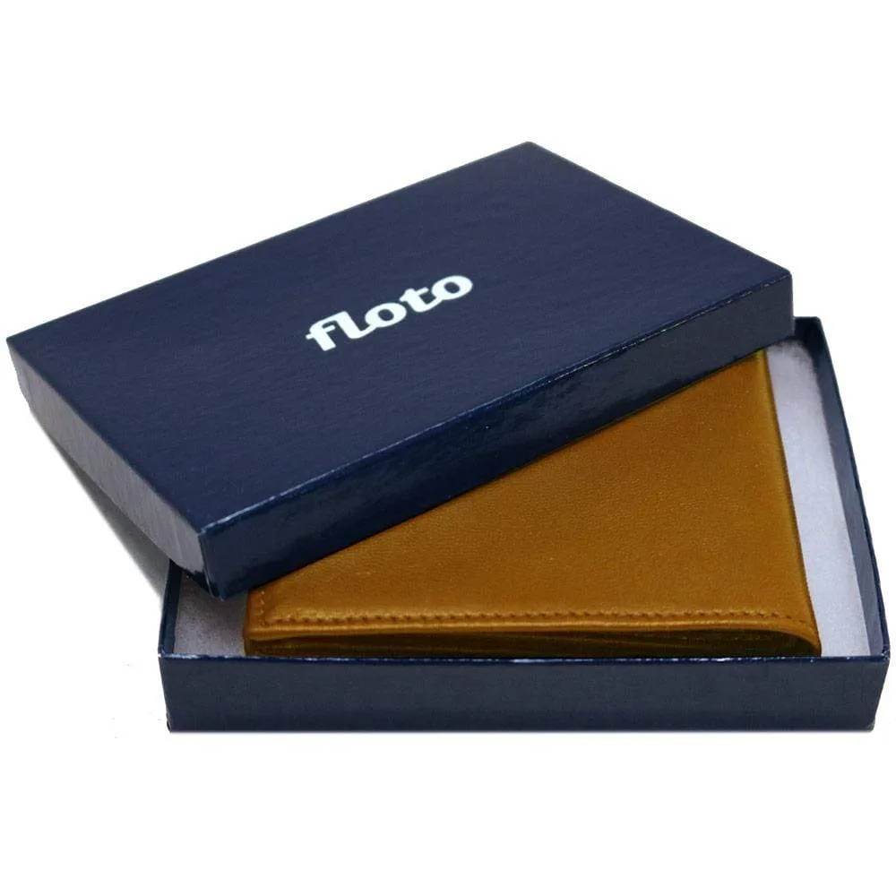 Floto Leather Firenze Double Billfold I.D. Wallet