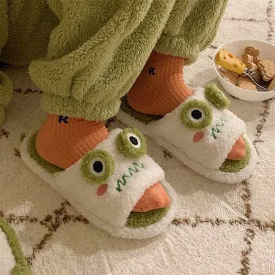 Frog Face Slippers