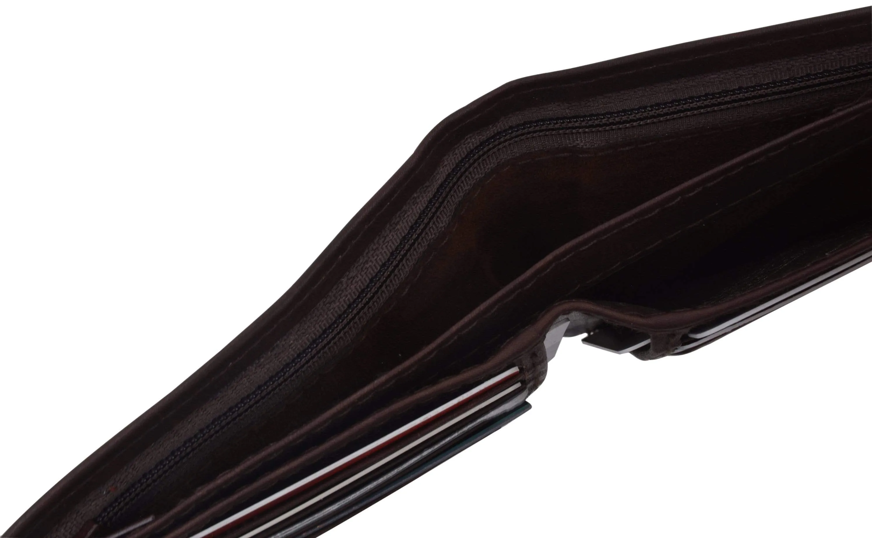 Genuine Leather Mens Bifold Slim Wallet Credit Card Holder 1308 CF