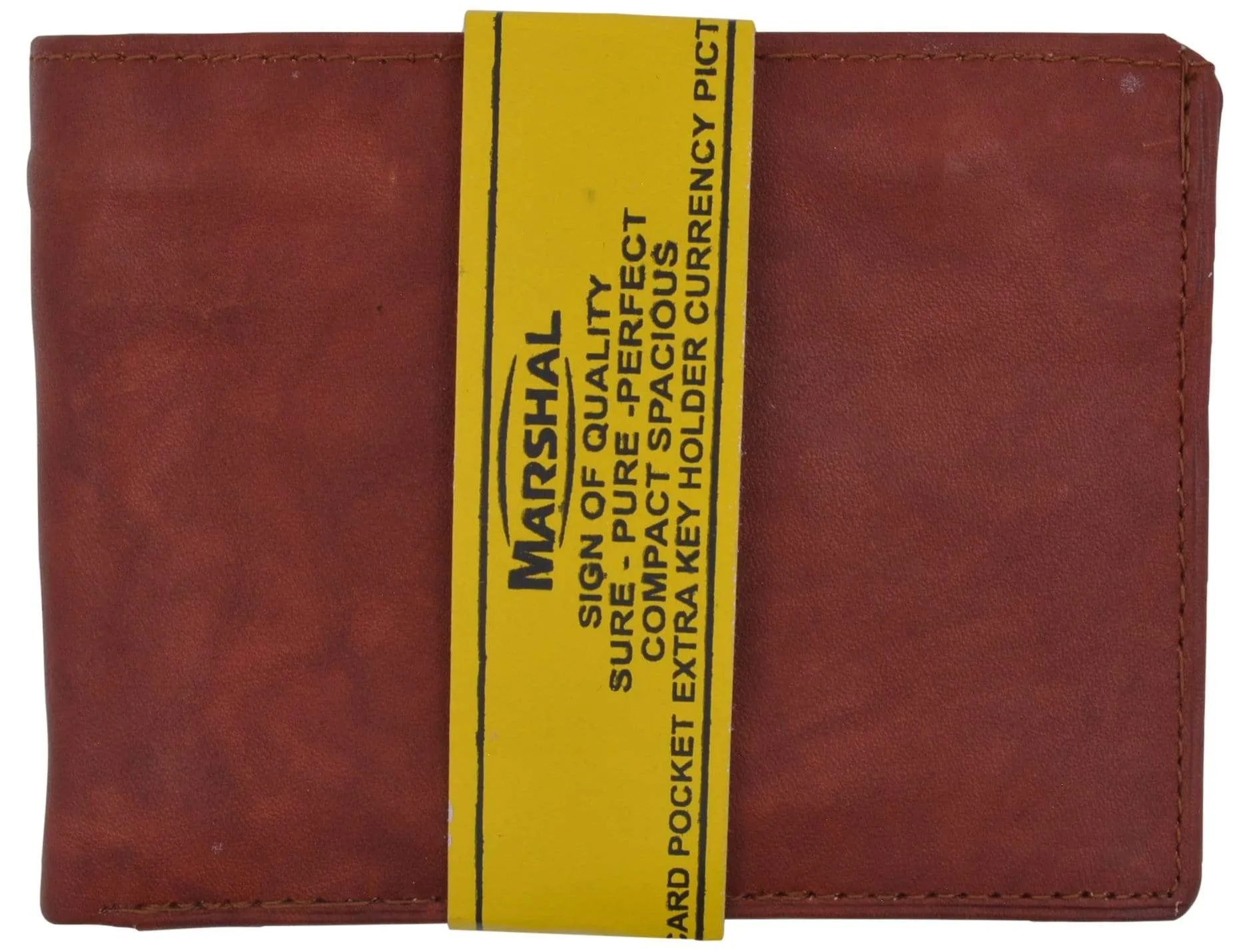 Genuine Leather Mens Bifold Slim Wallet Credit Card Holder 1308 CF