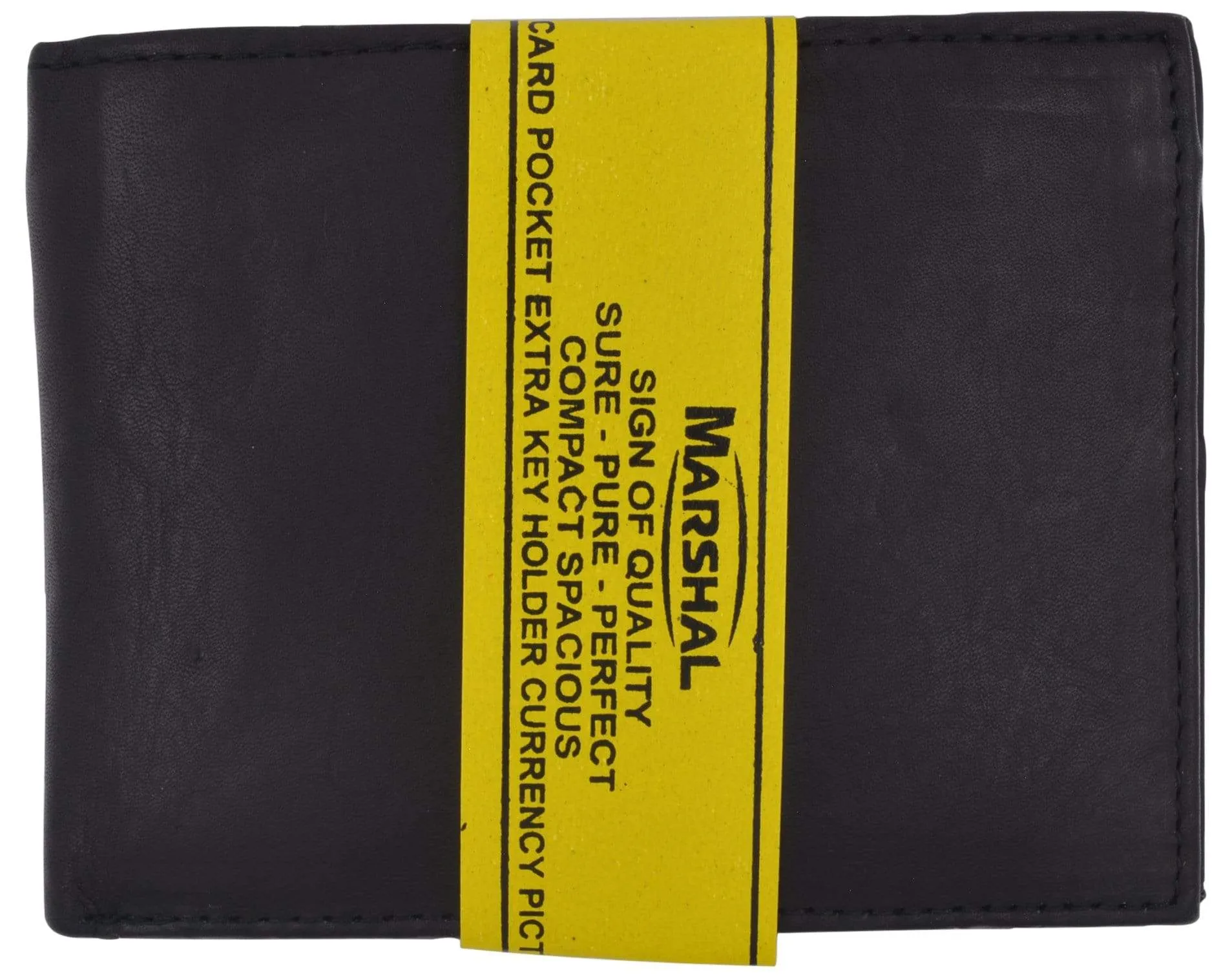 Genuine Leather Mens Bifold Slim Wallet Credit Card Holder 1308 CF