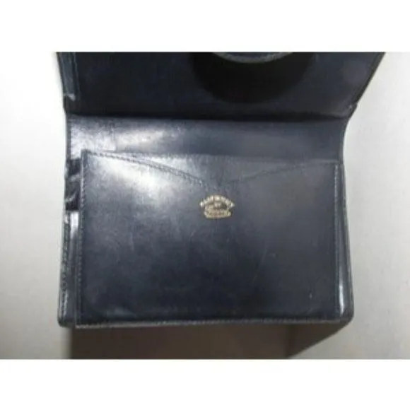 Gucci Navy Blue Leather with Red and Navy Sherry