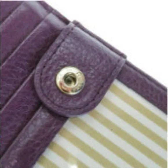 Kate Spade Purple Leather XL Clutch Wallet