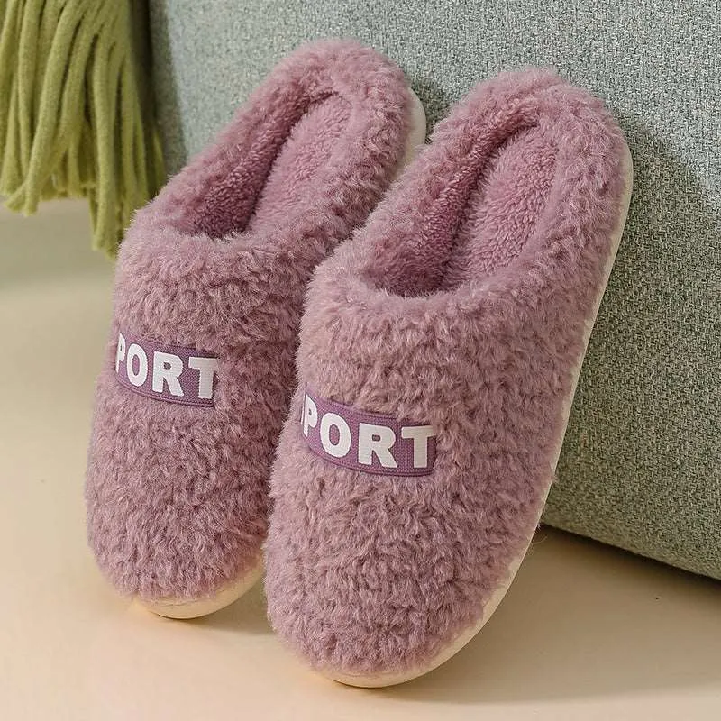 Kawaii Cushioned Heel Plush Slippers