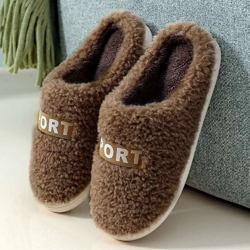 Kawaii Cushioned Heel Plush Slippers