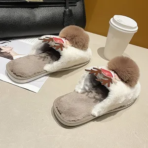 Kawaii Reindeer Slippers