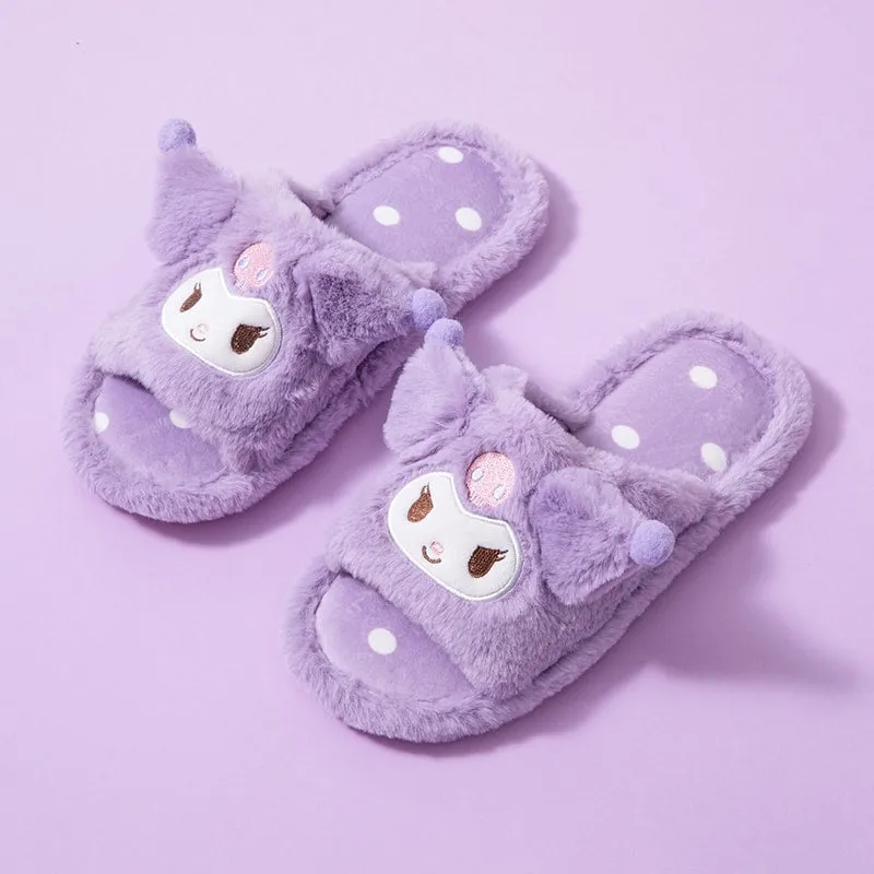 Kawaii Sanrio Cinnamoroll Plush Slippers