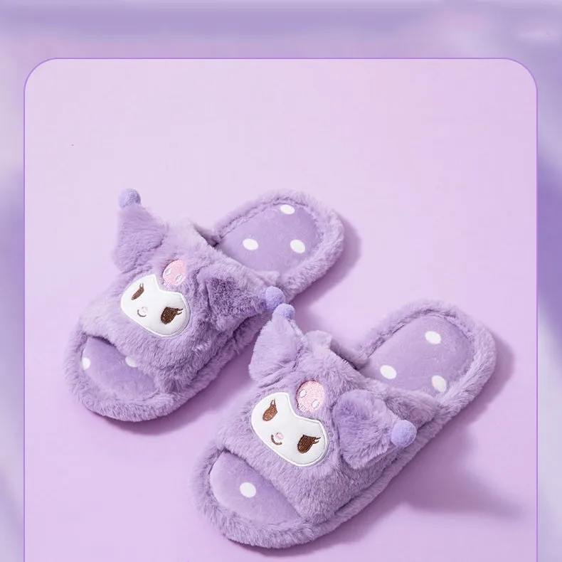 Kawaii Sanrio Cinnamoroll Plush Slippers