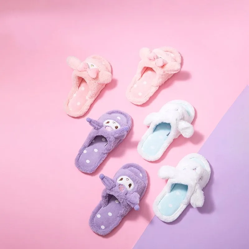 Kawaii Sanrio Cinnamoroll Plush Slippers