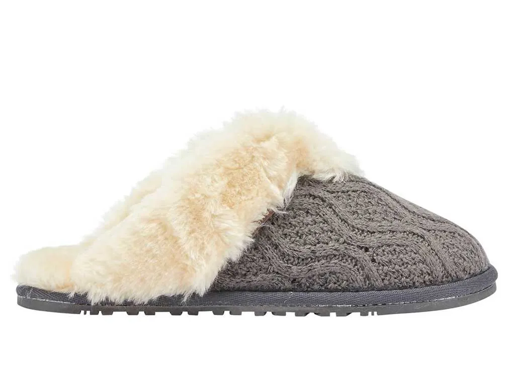 Lamo Women's Caroline Knit Scuff Grey
