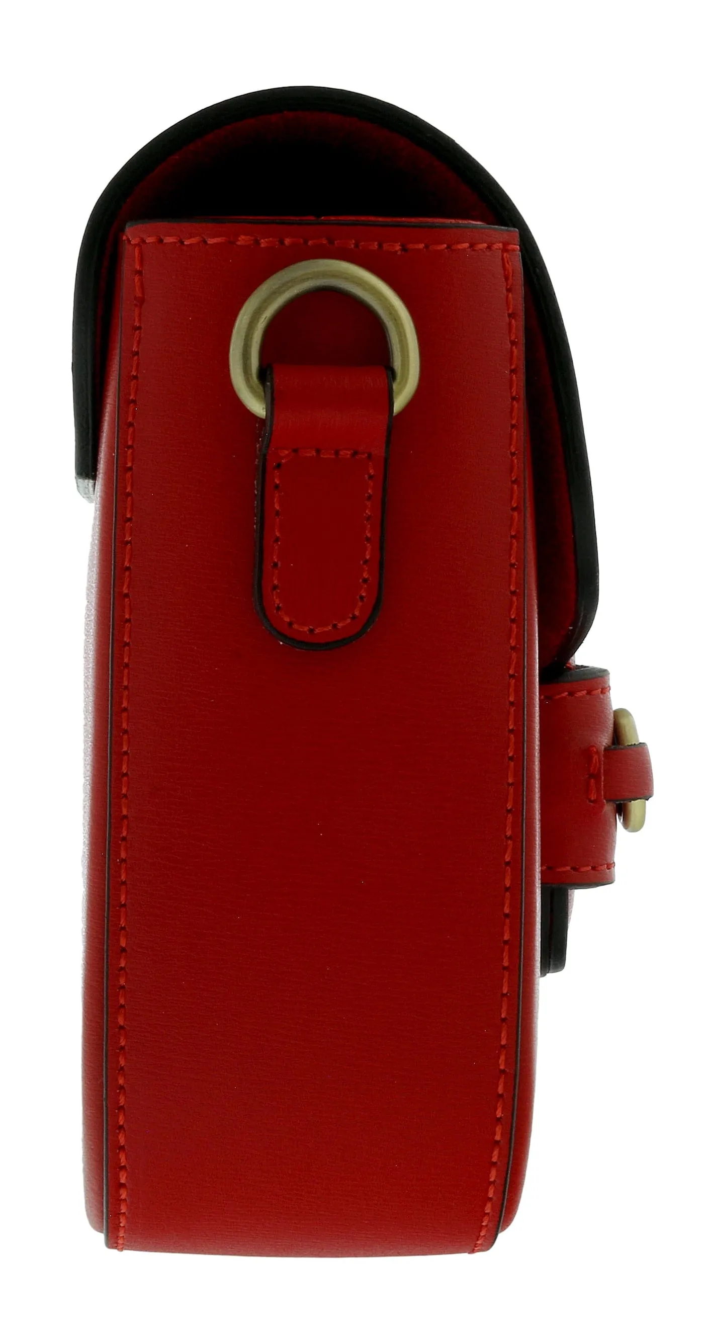 Pierre Cardin Red Leather Medium Vintage Classic Square Shoulder Bag