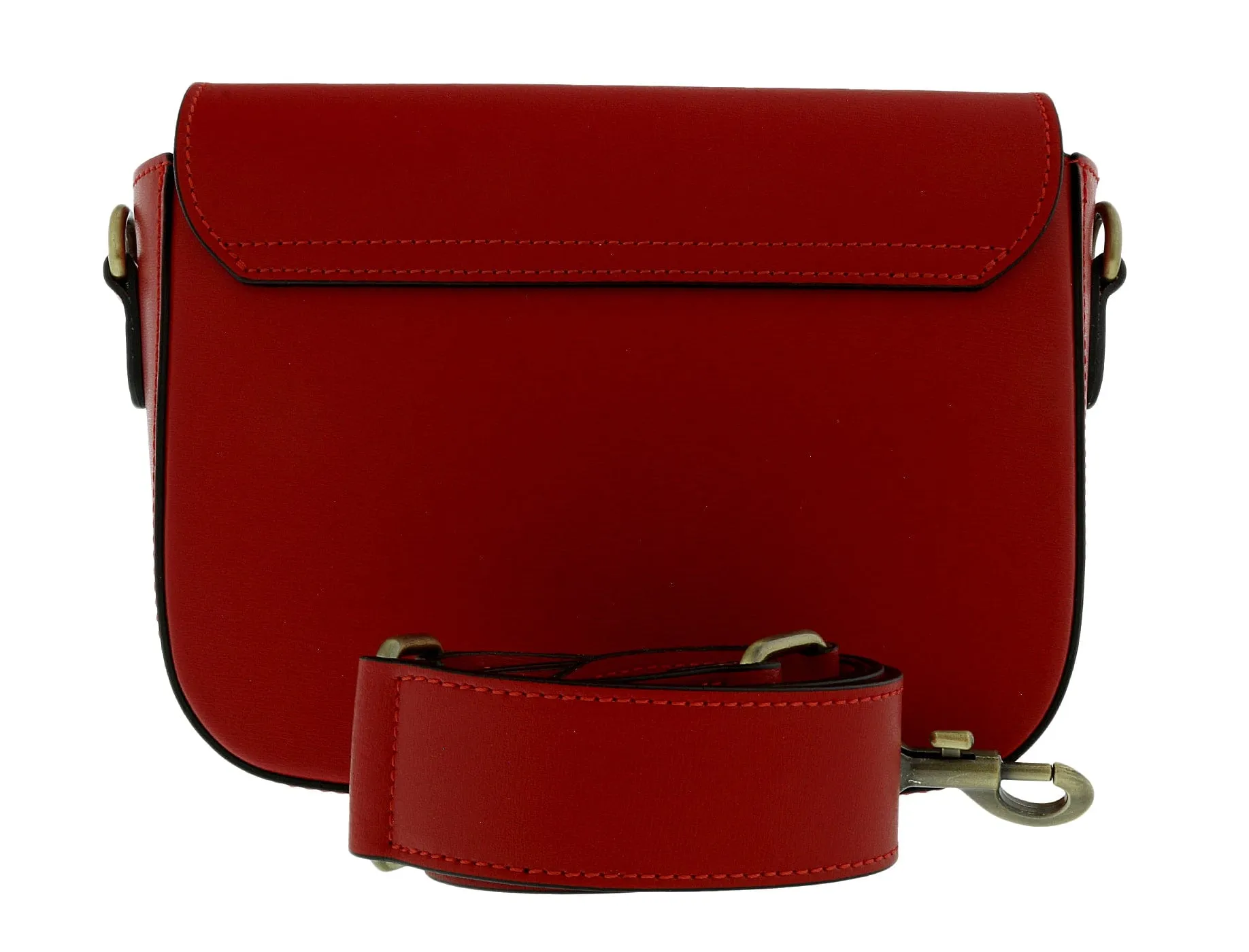 Pierre Cardin Red Leather Medium Vintage Classic Square Shoulder Bag