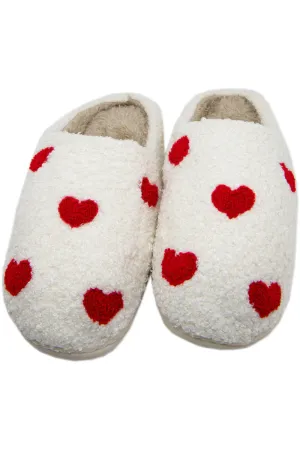 Red Hearts Slippers