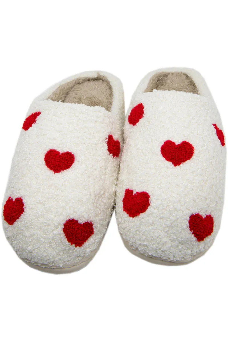Red Hearts Slippers