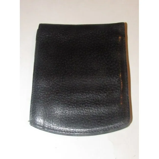 Salvatore Ferragamo Black Leather Vintage Wallet