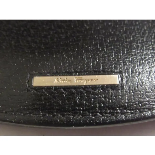 Salvatore Ferragamo Black Leather Vintage Wallet