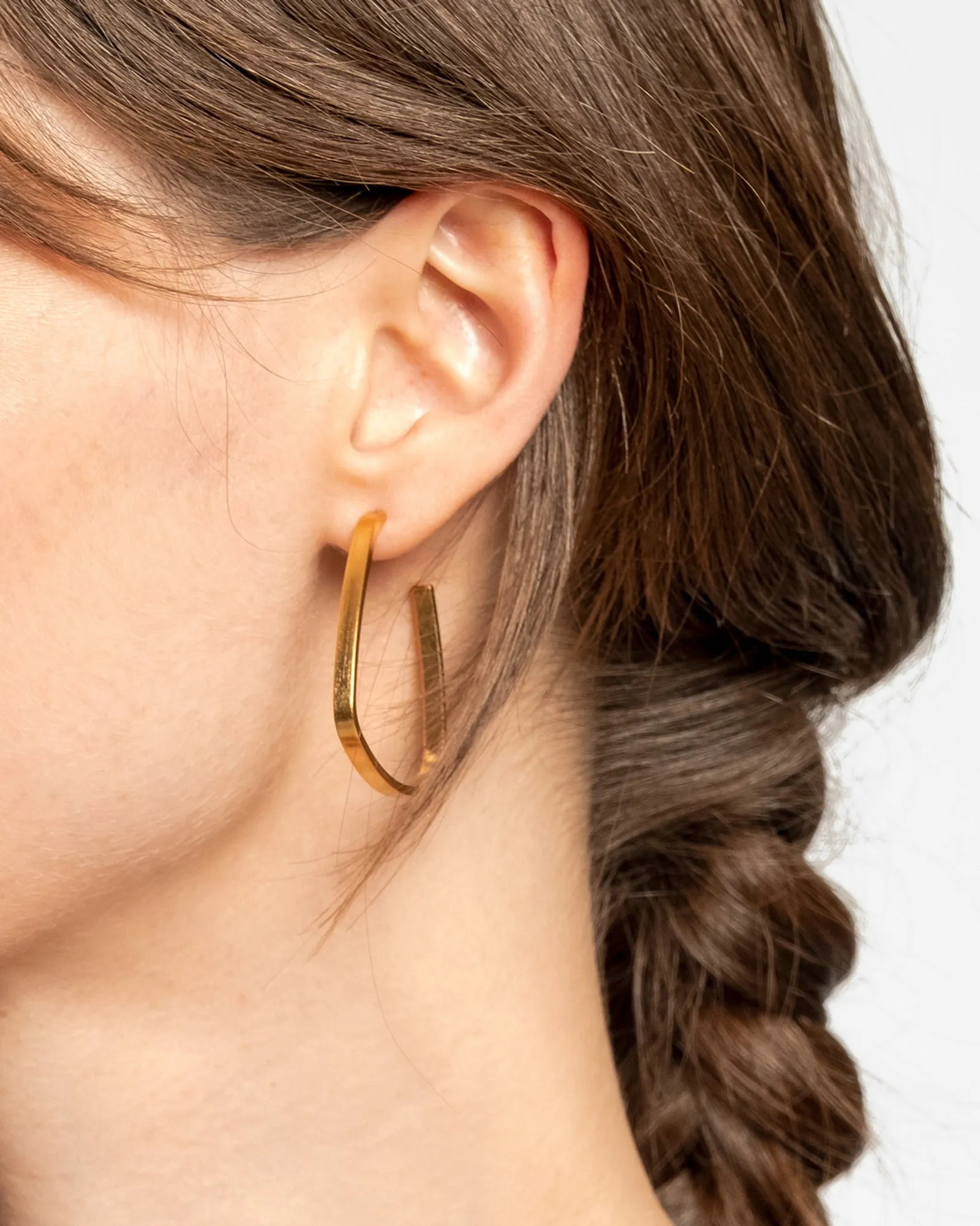 Small Square Hoop Earrings
