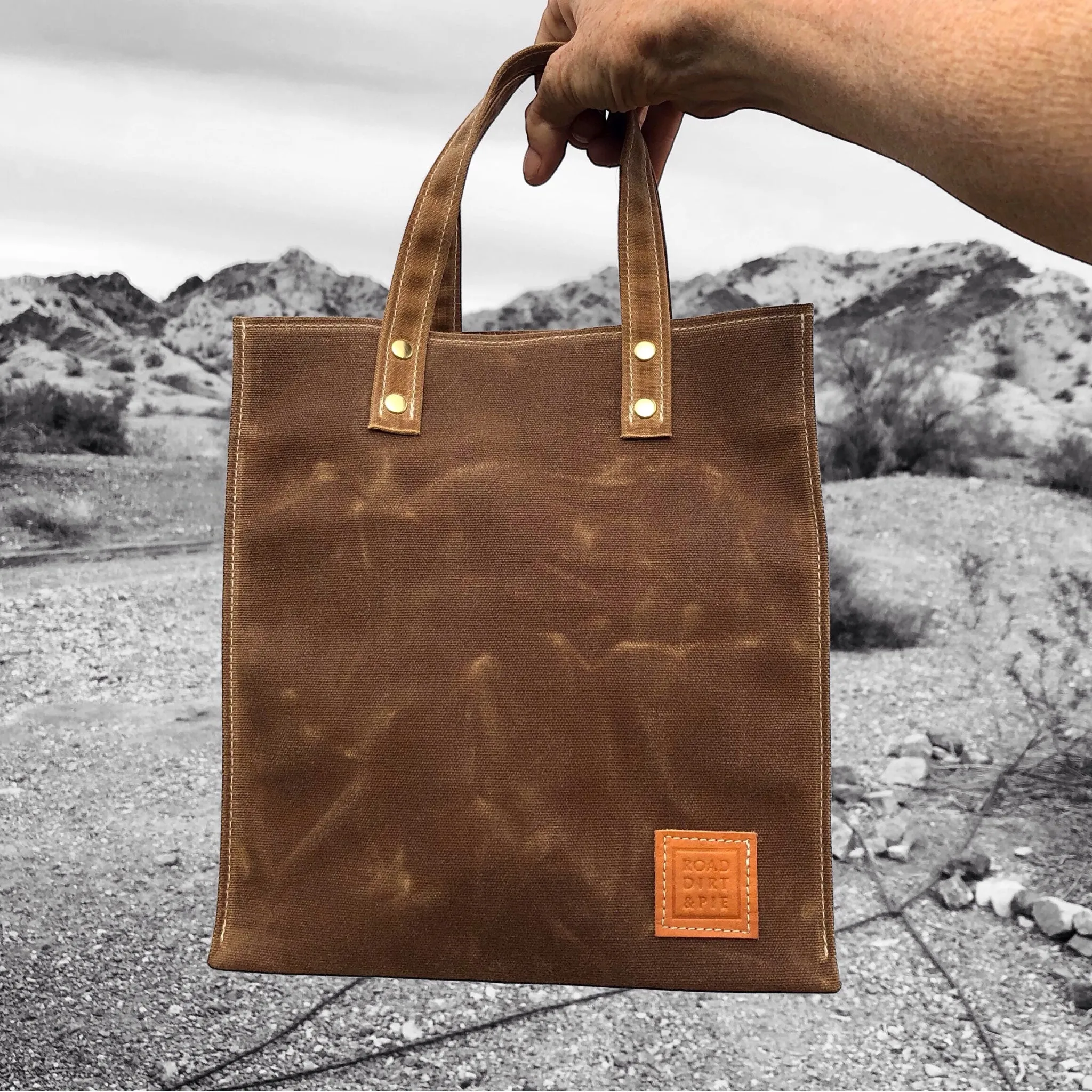 Small Waxed Canvas Tote Bag - All Color Options